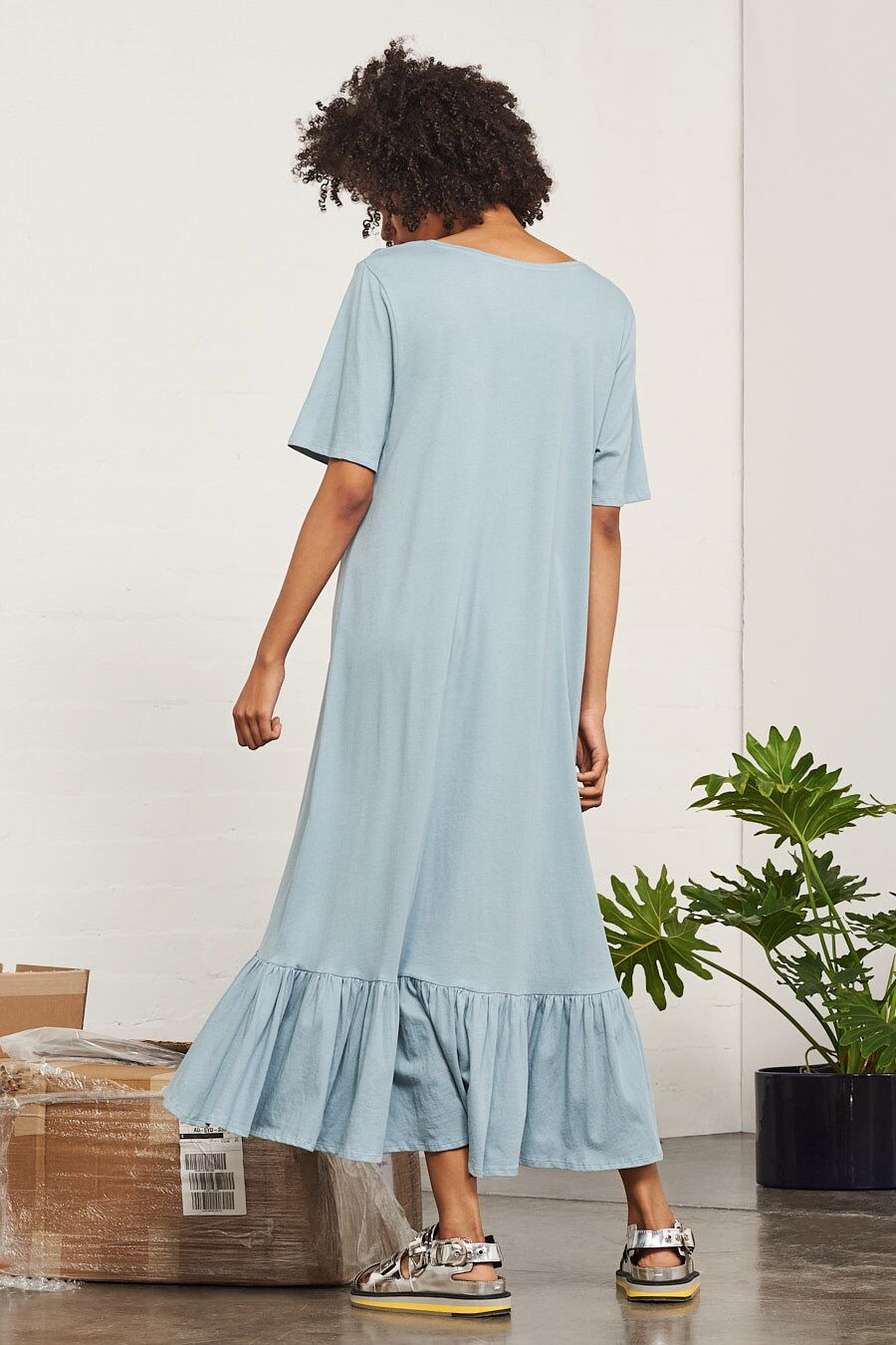 Kowtow Building Block Gather Hem Dress | FAUBOURG