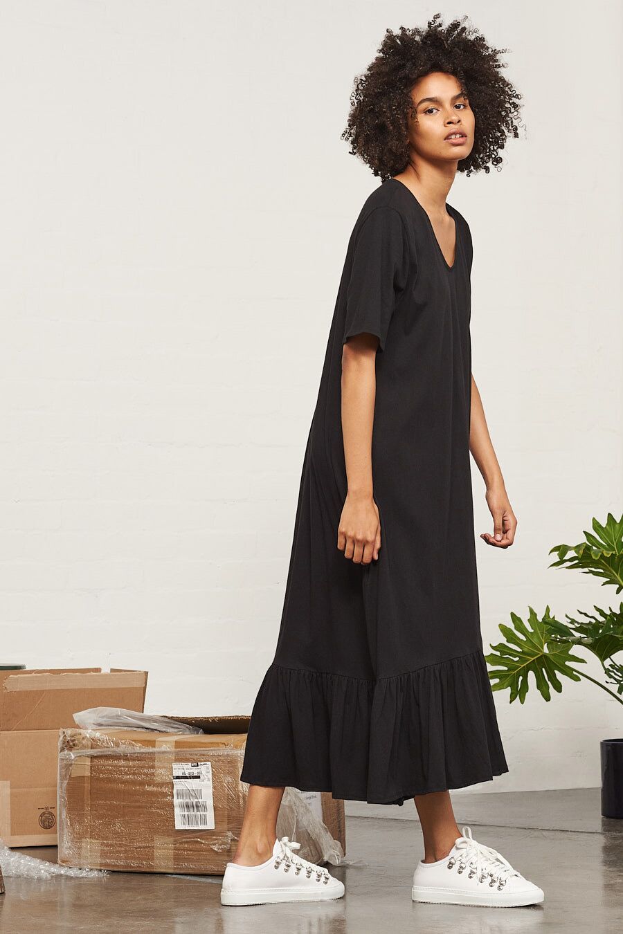 Kowtow Building Block Gather Hem Dress | FAUBOURG