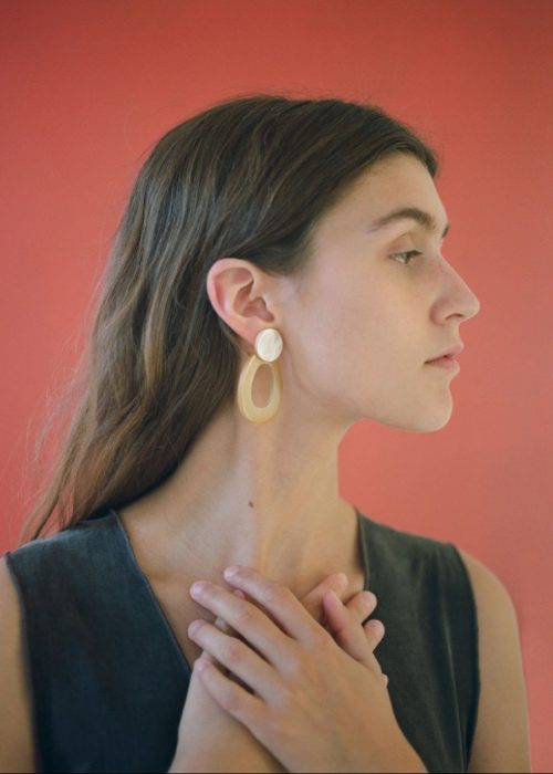 Handmade resin earring